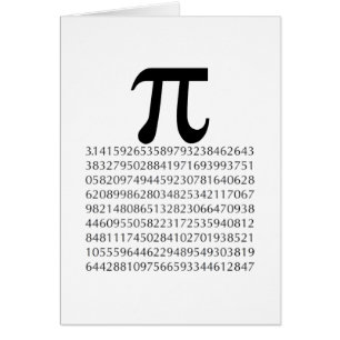 pi-maths hälsningskort