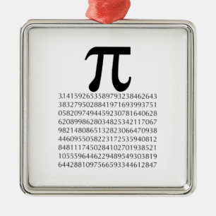pi-maths julgransprydnad metall