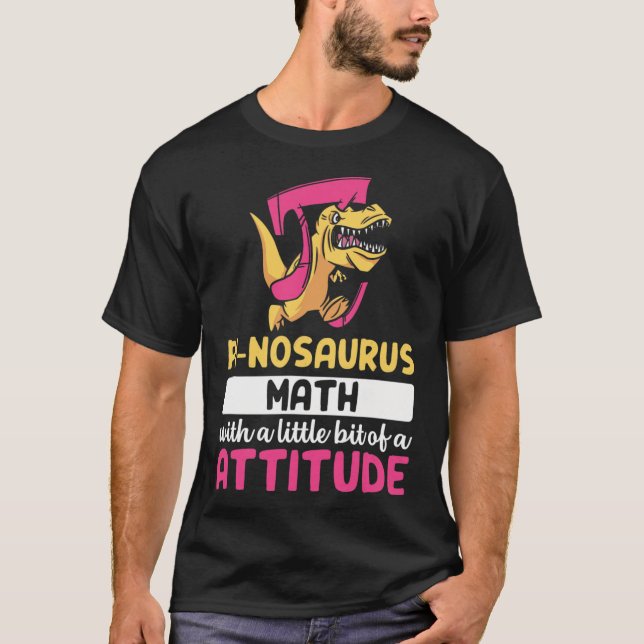Pi Matte Matematik Dinosaurie Dino Pi-dagen  T Shirt (Framsida)