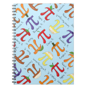 Pi Menu Cute Math Pi Day-anteckningsbok Anteckningsbok