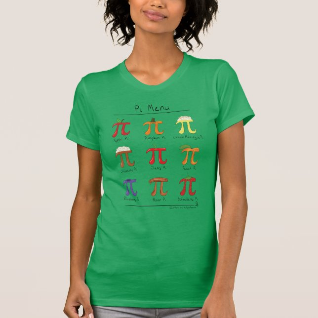 Pi Menu Cute Math Pi Day Kvinnor T-Shirt (Framsida)