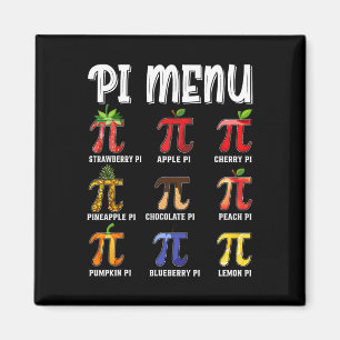 Pi Menu Funny Pi 3.14 Math Teacher Paj Menu Mathem Magnet