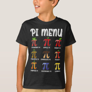 Pi Menu Funny Pi 3.14 Math Teacher Paj Menu Mathem T Shirt