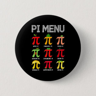Pi Meny Frukt Glad Pi-dagen Matematiklärare Pi-sym Knapp