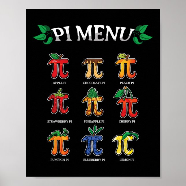 Pi Meny Pi-dagen 2025 3.14 Matematiklärare Paj Men Poster (Framsidan)