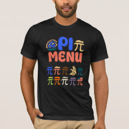Pi-Meny T-Shirt – Rolig Matematik & Pizza Tee för 