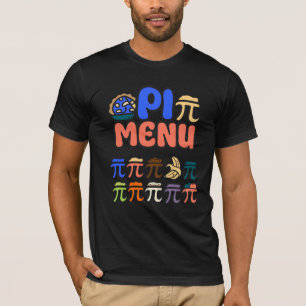 Pi-Meny T-Shirt – Rolig Matematik & Pizza Tee för