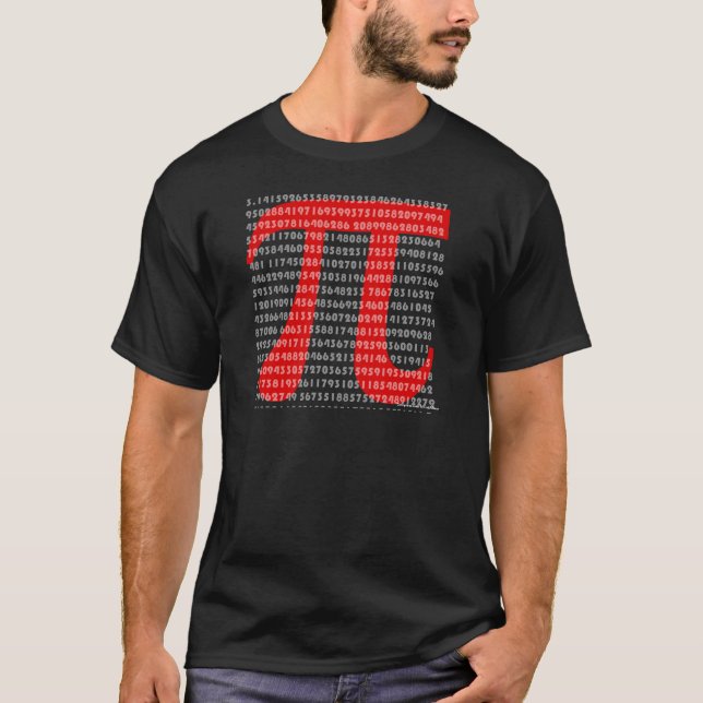 pi-mörk t-shirt (Framsida)