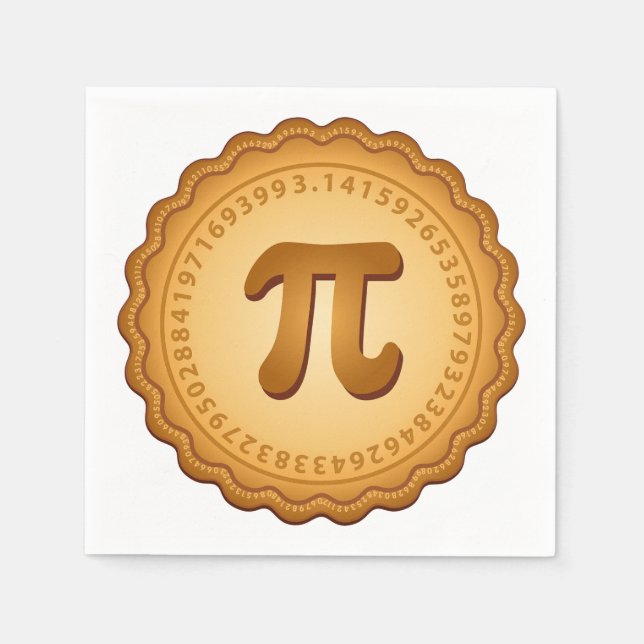Pi Napkins for Messy Paj Eaters Pappersservett (Framsidan)