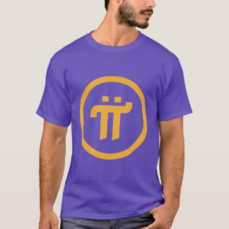 Pi-nätverk-pi-logotyp utskriven T-Shirt
