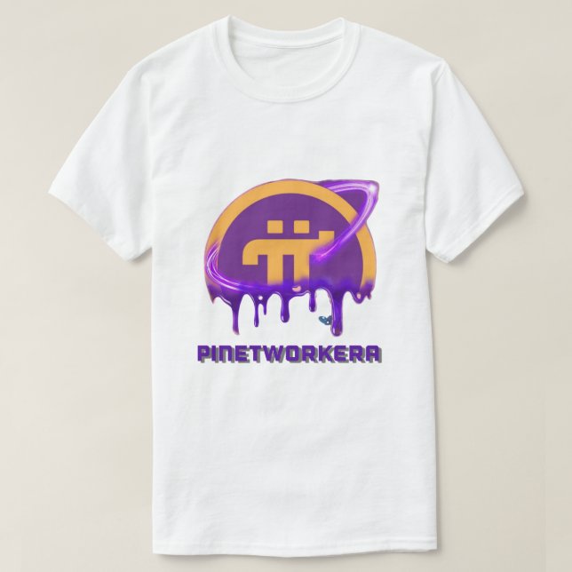 Pi Network Era Drip Art - Rymdteknik T Shirt (Design framsida)
