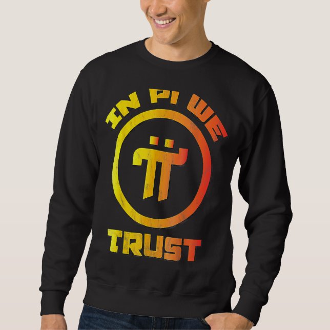 PI NETWORK Pioneer Cryptocurrency Crypto in Pi We Lång Ärmad Tröja (Framsida)