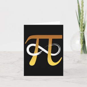 Pi Number 3.14 Infinity Symbol Funny Math Geek Gif Kort