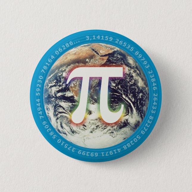 Pi Number on Earth - Math-knapp Knapp (Framsida)