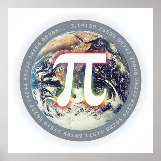 Pi Number on Earth - Math poster (Framsidan)