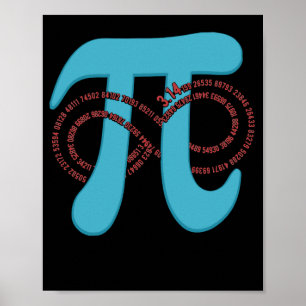 Pi-nummer 3.141 Ofinity Geek Poster