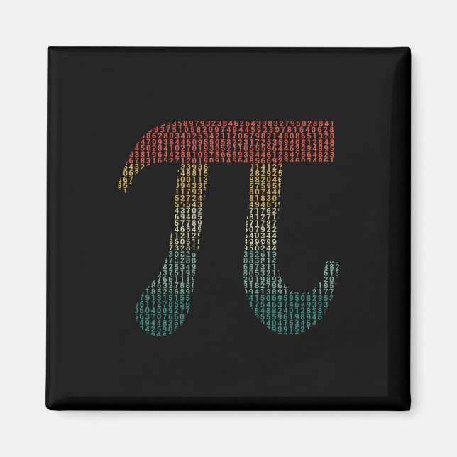 Pi-nummer i källkod Pi-dag 3.14159 Magnet (Framsidan)