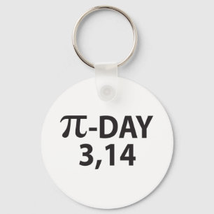 Pi-nummer som pi-dag nyckelring
