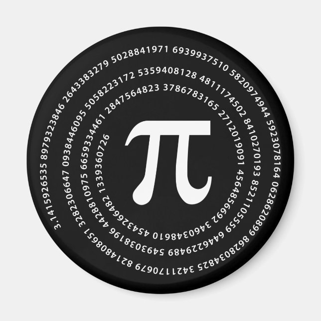 Pi-nummerdesign Magnet (Framsidan)