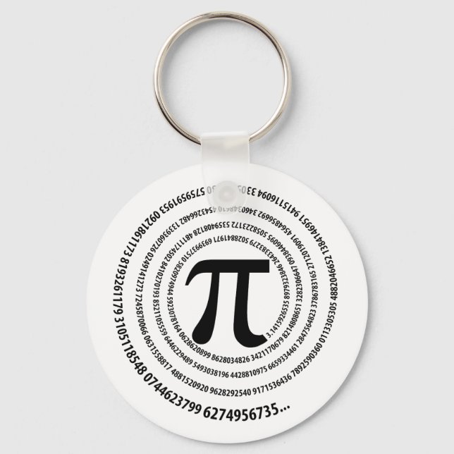 Pi-nummerdesign Nyckelring (Framsida)