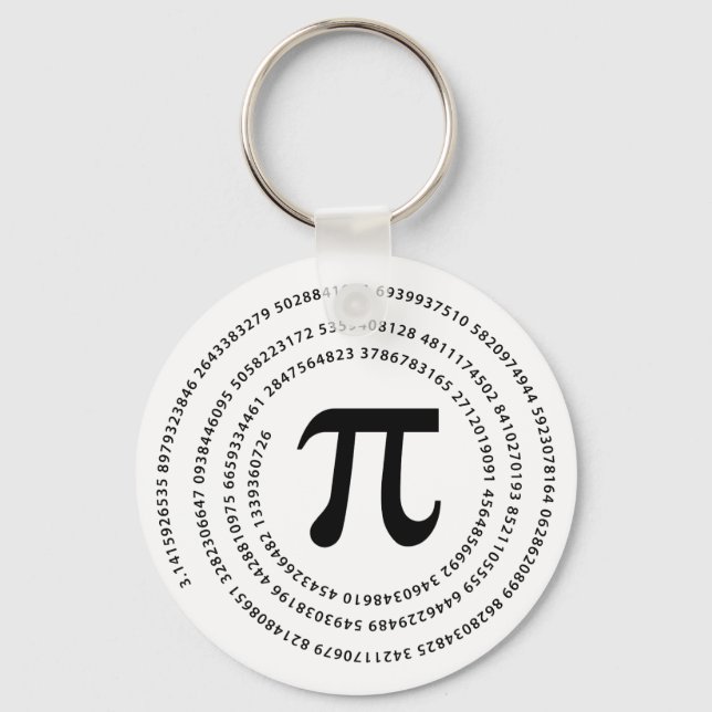 Pi-nummerdesign Nyckelring (Framsida)
