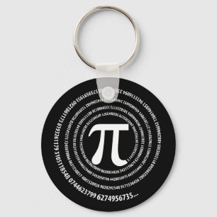 Pi-nummerdesign Nyckelring