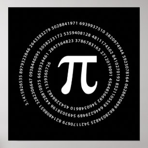 Pi-nummerdesign Poster