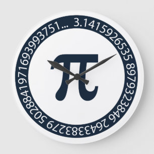 Pi-nummerdesign Stor Klocka