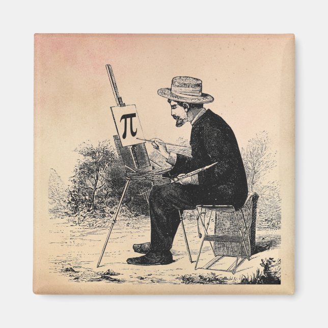 Pi-nummermålning Magnet (Framsidan)