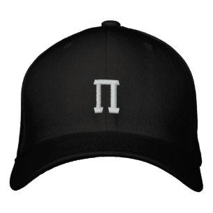 Pi-nummersymbol Broderad Keps