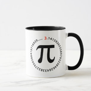 Pi numrerar design mugg