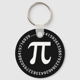 Pi numrerar design nyckelring