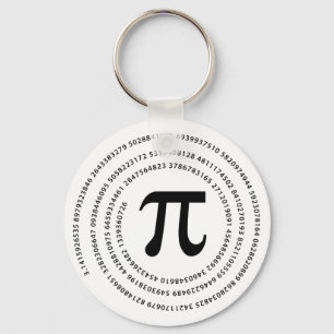 Pi numrerar design nyckelring