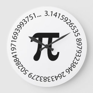 Pi numrerar design stor klocka