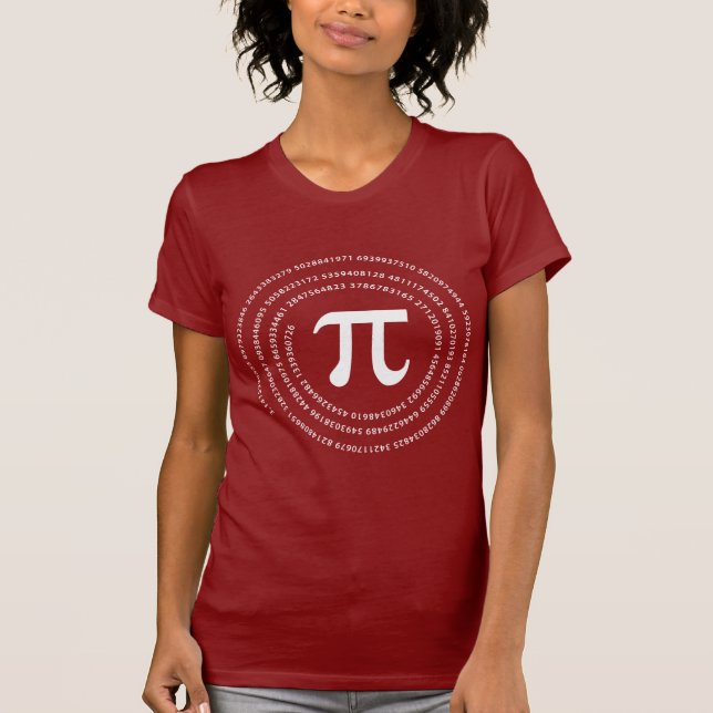 Pi numrerar design t-shirt (Framsida)