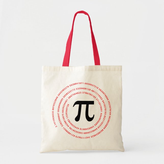 Pi numrerar design tygkasse (Framsidan)