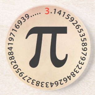 Pi numrerar design underlägg