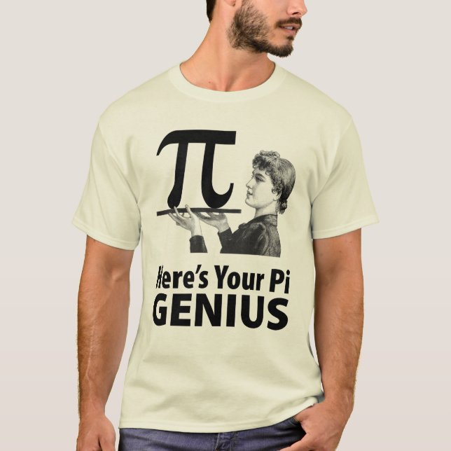 Pi numrerar humor tee shirt (Framsida)
