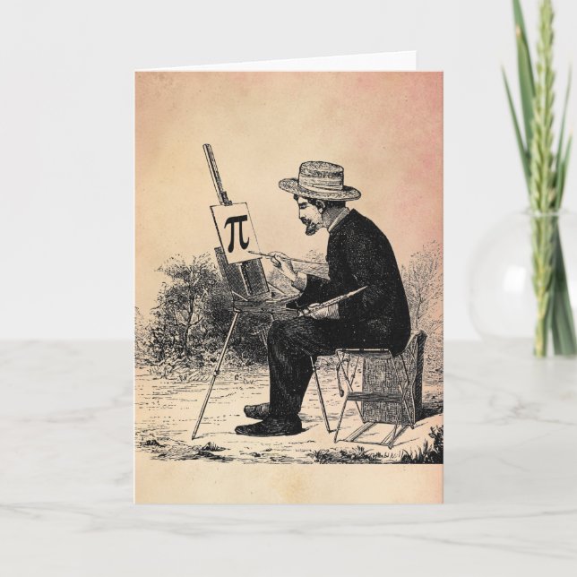 Pi numrerar målning kort (Framsida)