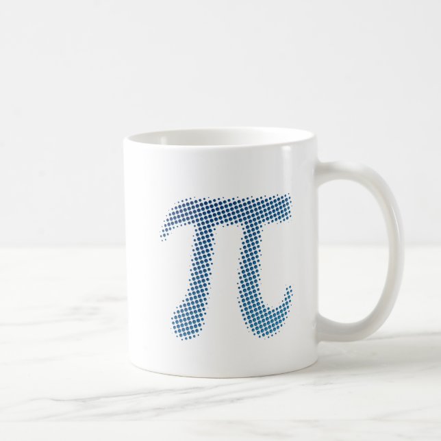 Pi numrerar symbol kaffemugg (Höger)