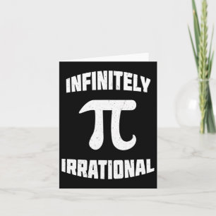 Pi Oändligt irrationell pi Day 314 Math Nerd Geek Kort
