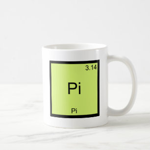 Pi - Pi Rolig Math Element Kemi T-Shirt Kaffemugg