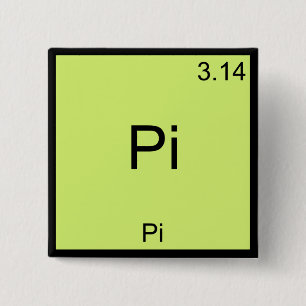 Pi - Pi Rolig Math Element Kemi T-Shirt Knapp