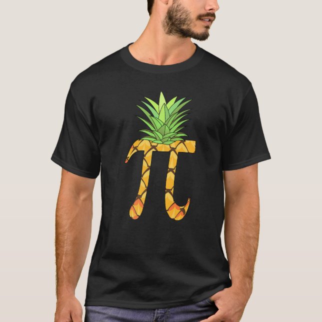 Pi Pinapple Coola Math Pineapple Symbol T Shirt (Framsida)