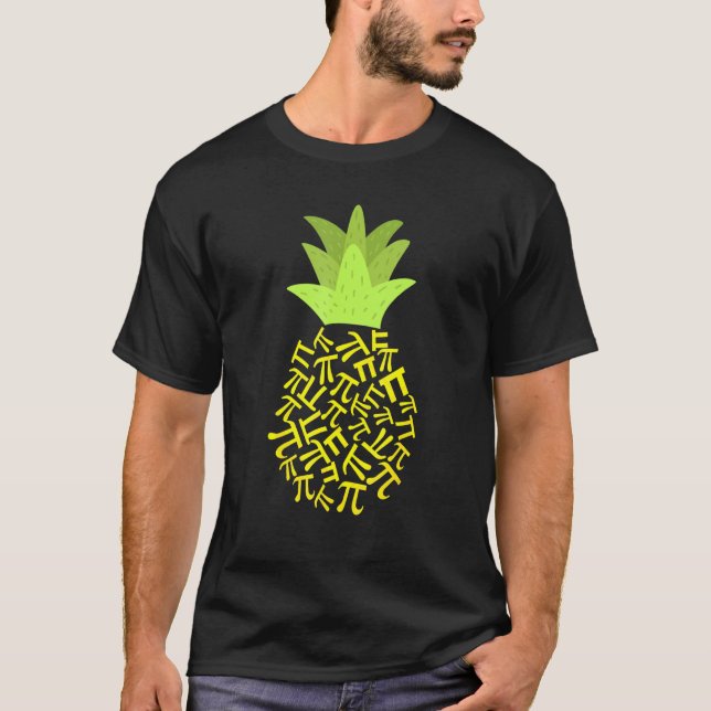 Pi Pineapple Witty Cute Pi Day Mathematics Pun T Shirt (Framsida)
