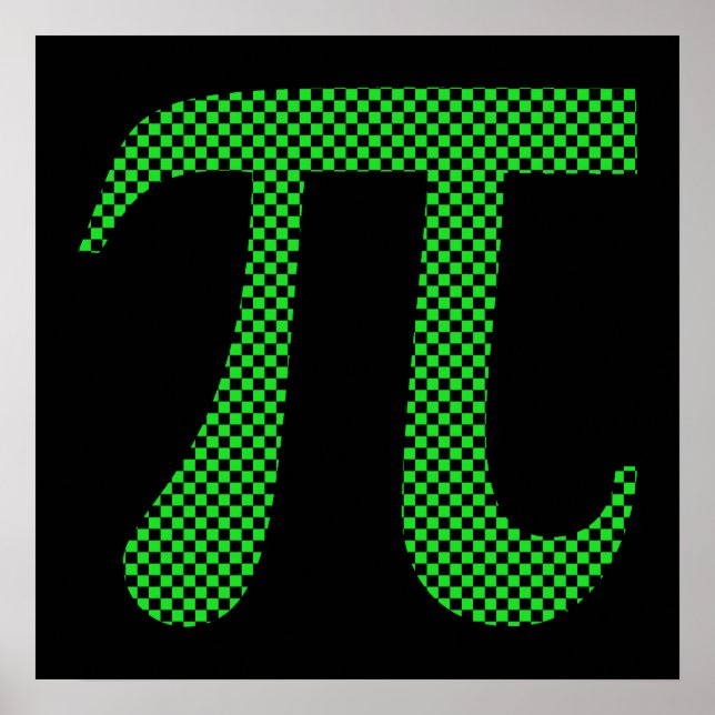 PI Pixel Checkerboard Poster (Framsidan)