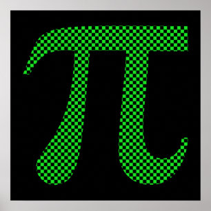 Pi-PIXELschackbräde Poster