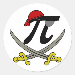Pi - pris runt klistermärke