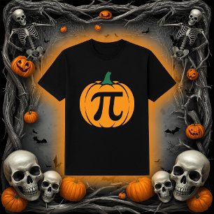 Pi Pumpkin Funny Math Halloween T Shirt