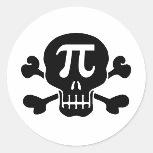 Pi-ränta Runt Klistermärke